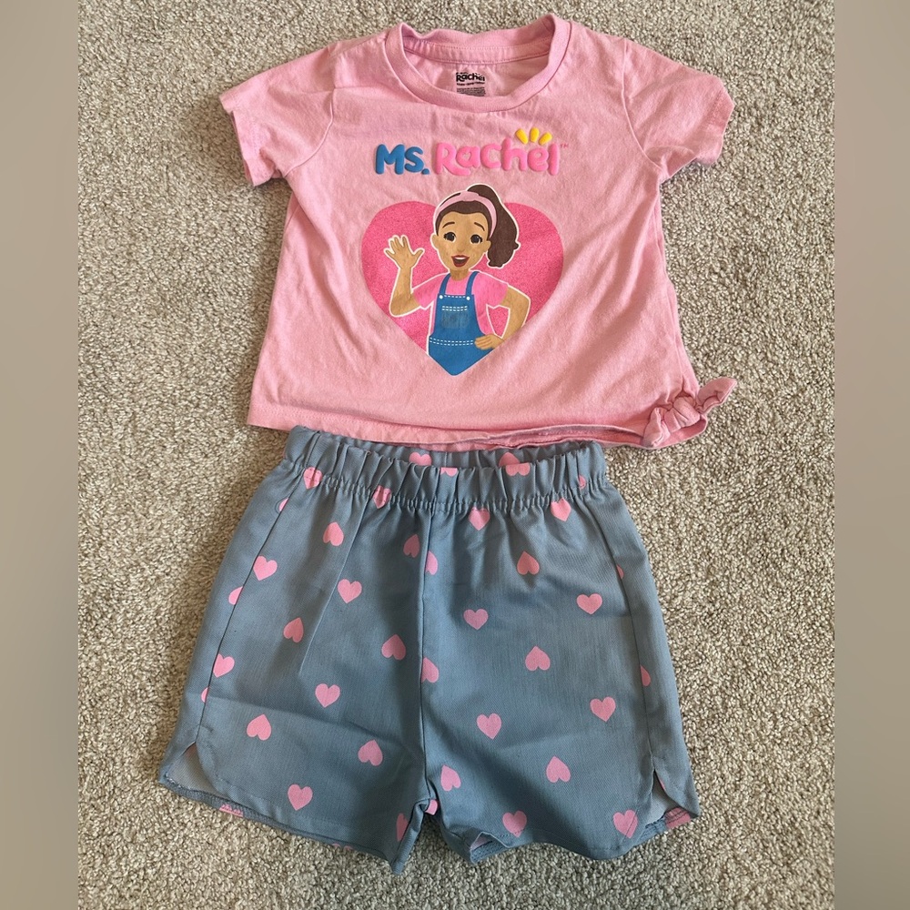 Miss Rachel shirt/shorts set in 2T
